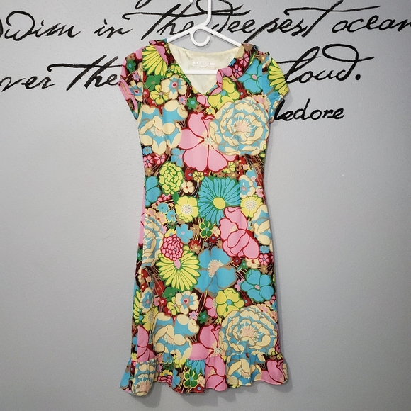 Floral Dress from Tokyo Designer Nice Claup, XS - Picture 1 of 8